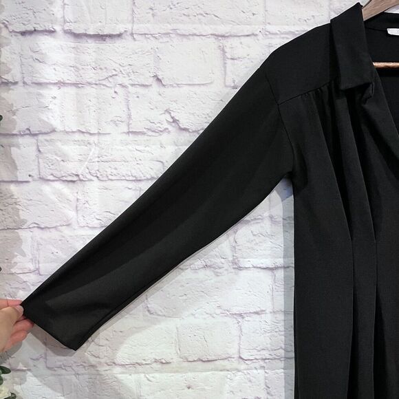 Zara Trafaluc‎ Size Small Button Down Pleated Dress Business Casual Collar - Picture 5 of 9